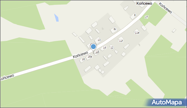 Końcewo, Końcewo, 16, mapa Końcewo