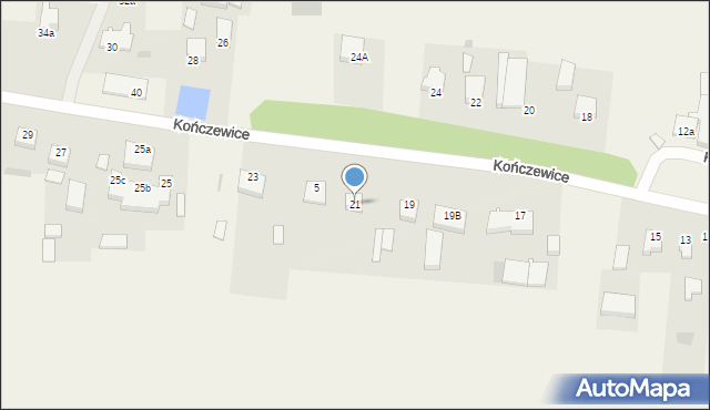 Kończewice, Kończewice, 21, mapa Kończewice