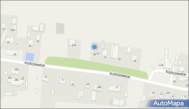 Kończewice, Kończewice, 24, mapa Kończewice