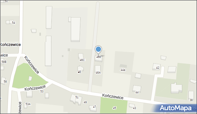 Kończewice, Kończewice, 46b, mapa Kończewice