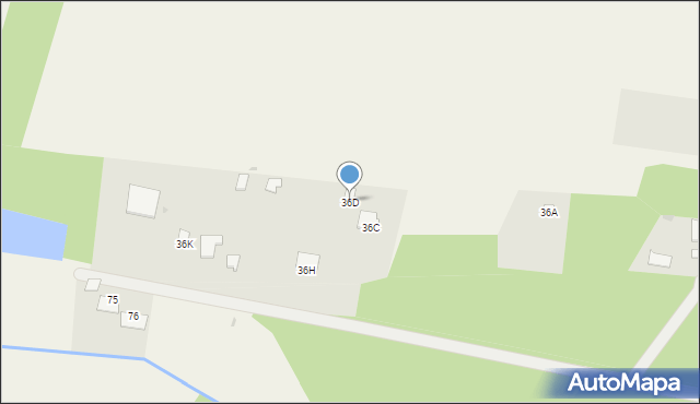 Kończyce-Kolonia, Kończyce-Kolonia, 36D, mapa Kończyce-Kolonia