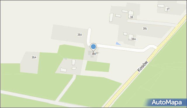 Kończyce-Kolonia, Kończyce-Kolonia, 38b, mapa Kończyce-Kolonia