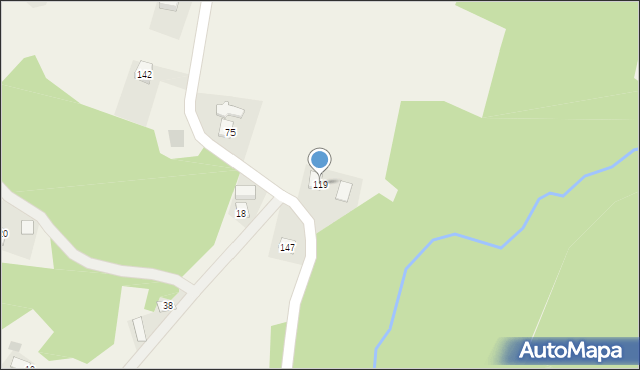 Kończyska, Kończyska, 119, mapa Kończyska