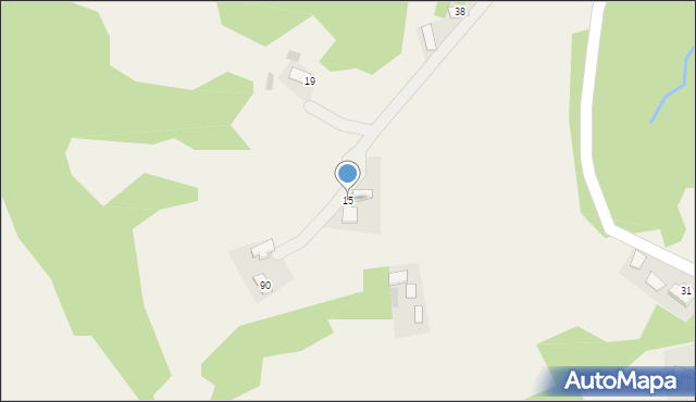 Kończyska, Kończyska, 15, mapa Kończyska