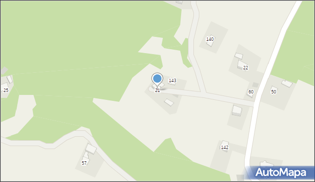 Kończyska, Kończyska, 21, mapa Kończyska