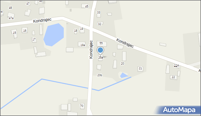 Kondrajec, Kondrajec, 20a, mapa Kondrajec