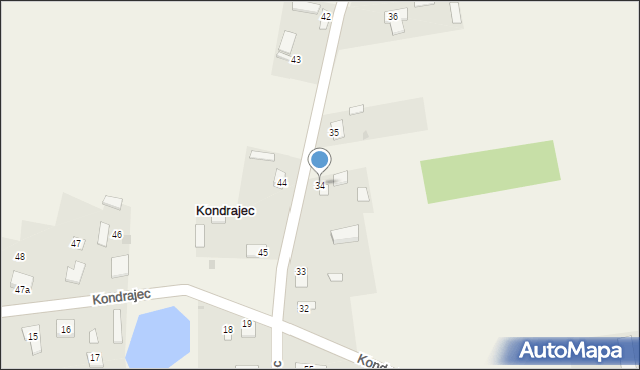 Kondrajec, Kondrajec, 34, mapa Kondrajec