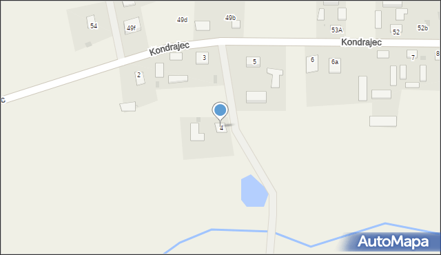 Kondrajec, Kondrajec, 4, mapa Kondrajec