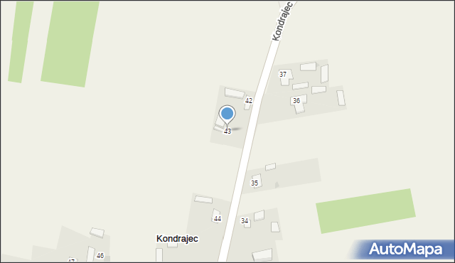 Kondrajec, Kondrajec, 43, mapa Kondrajec