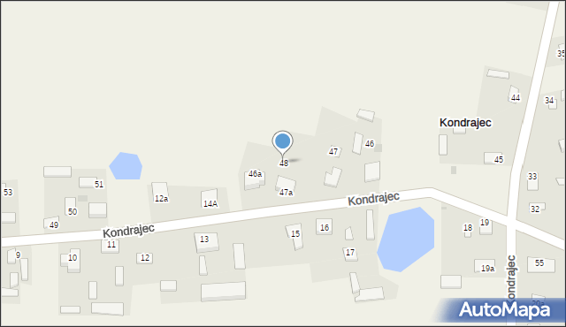 Kondrajec, Kondrajec, 48, mapa Kondrajec