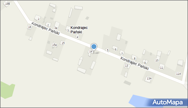 Kondrajec Pański, Kondrajec Pański, 14A, mapa Kondrajec Pański