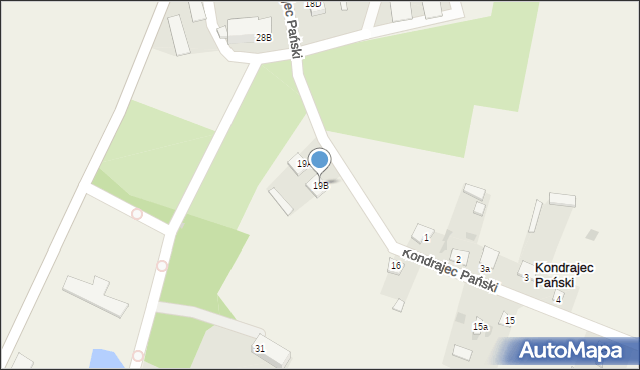 Kondrajec Pański, Kondrajec Pański, 19B, mapa Kondrajec Pański