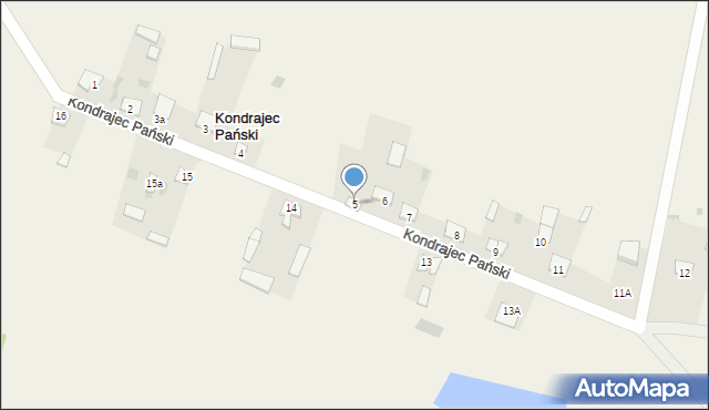 Kondrajec Pański, Kondrajec Pański, 5, mapa Kondrajec Pański
