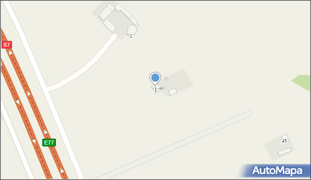 Kondrajec Szlachecki, Kondrajec Szlachecki, 1, mapa Kondrajec Szlachecki