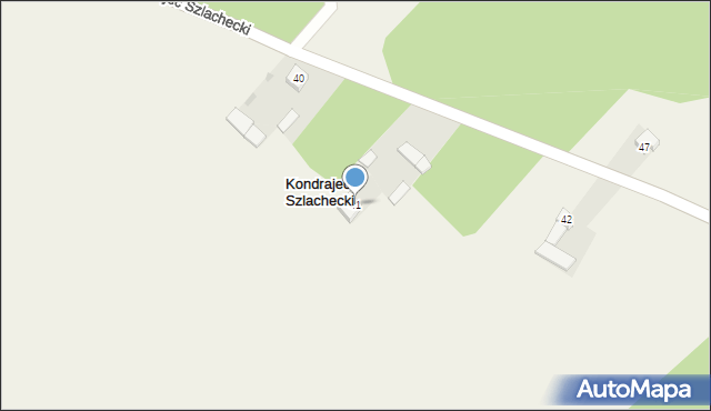 Kondrajec Szlachecki, Kondrajec Szlachecki, 41, mapa Kondrajec Szlachecki