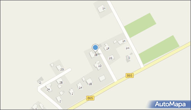 Koniaczów, Koniaczów, 1E, mapa Koniaczów