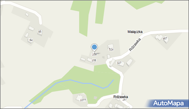 Koniaków, Koniaków, 109, mapa Koniaków