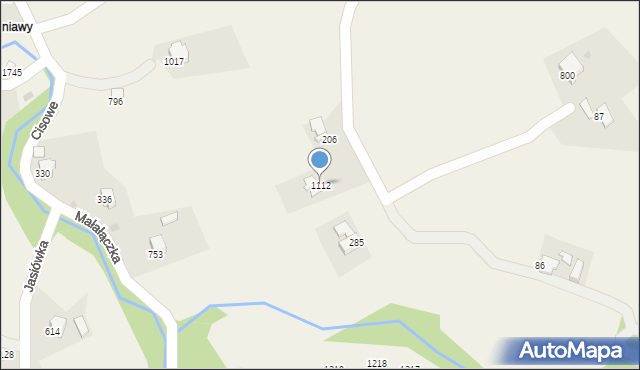 Koniaków, Koniaków, 1112, mapa Koniaków