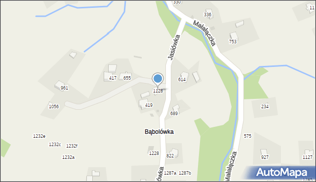 Koniaków, Koniaków, 1128, mapa Koniaków