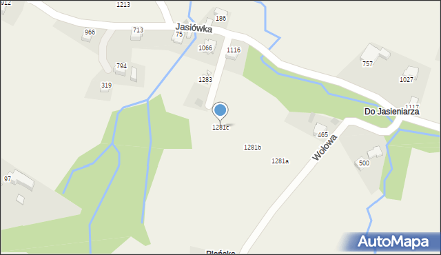 Koniaków, Koniaków, 1281c, mapa Koniaków