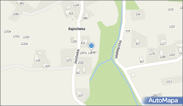 Koniaków, Koniaków, 1287b, mapa Koniaków