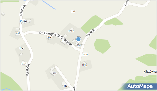 Koniaków, Koniaków, 766, mapa Koniaków