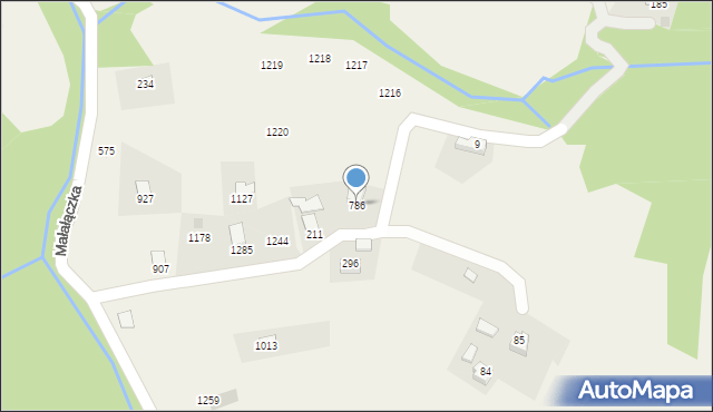 Koniaków, Koniaków, 786, mapa Koniaków