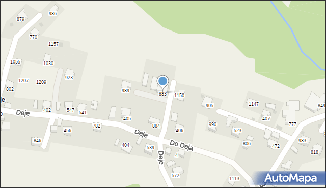 Koniaków, Koniaków, 883, mapa Koniaków