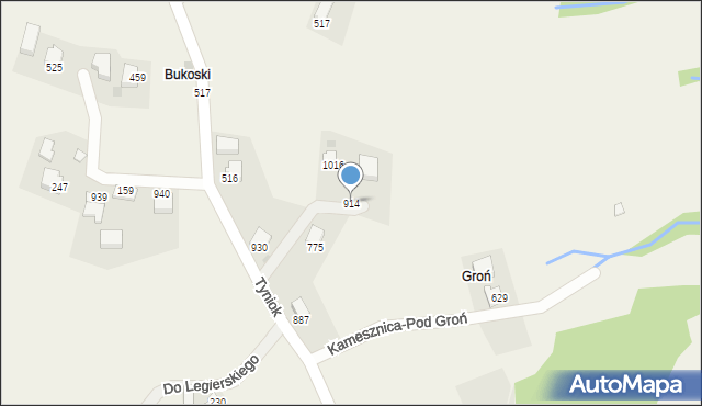 Koniaków, Koniaków, 914, mapa Koniaków