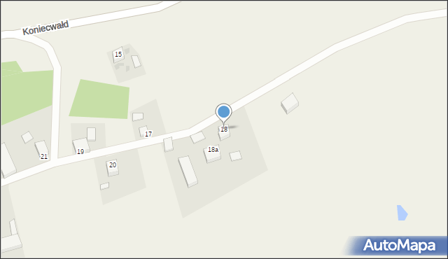 Koniecwałd, Koniecwałd, 18, mapa Koniecwałd
