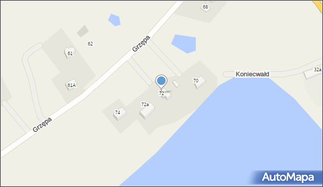 Koniecwałd, Koniecwałd, 72, mapa Koniecwałd