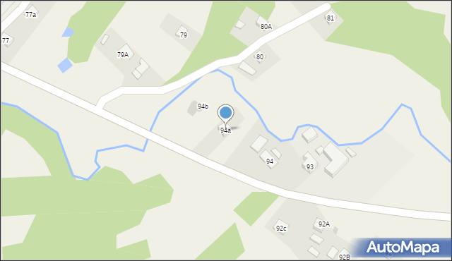 Konieczkowa, Konieczkowa, 94a, mapa Konieczkowa
