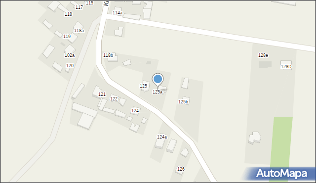 Konieczno, Konieczno, 125a, mapa Konieczno