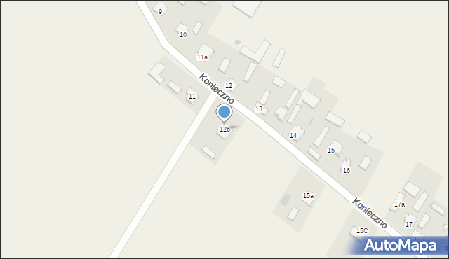 Konieczno, Konieczno, 12b, mapa Konieczno