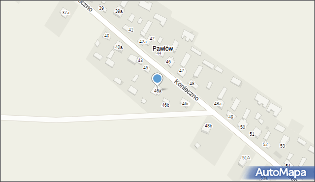 Konieczno, Konieczno, 46a, mapa Konieczno