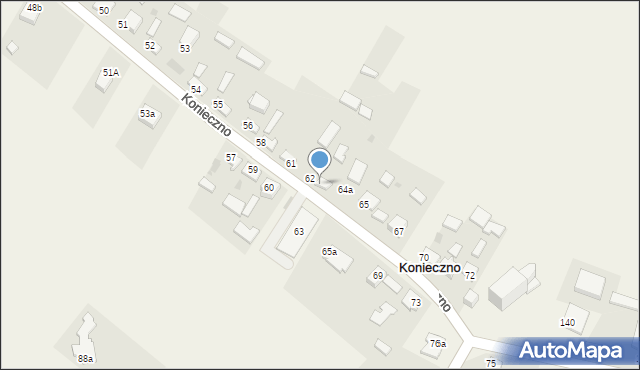 Konieczno, Konieczno, 64, mapa Konieczno