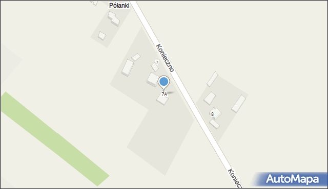 Konieczno, Konieczno, 7A, mapa Konieczno