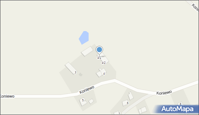 Koniewo, Koniewo, 4/1, mapa Koniewo