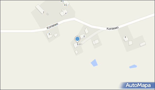 Koniewo, Koniewo, 7, mapa Koniewo