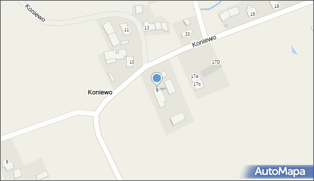 Koniewo, Koniewo, 9, mapa Koniewo
