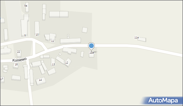 Koniewo, Koniewo, 12a, mapa Koniewo