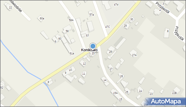 Konikowo, Konikowo, 13, mapa Konikowo