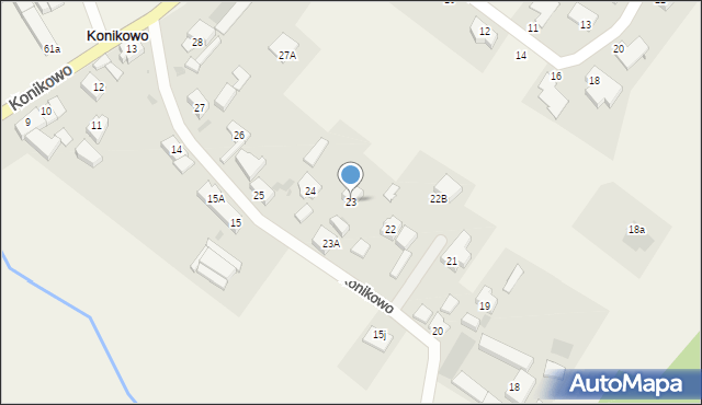 Konikowo, Konikowo, 23B, mapa Konikowo