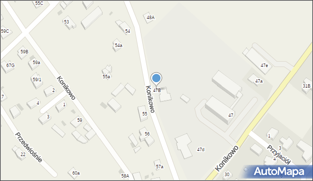 Konikowo, Konikowo, 47B, mapa Konikowo