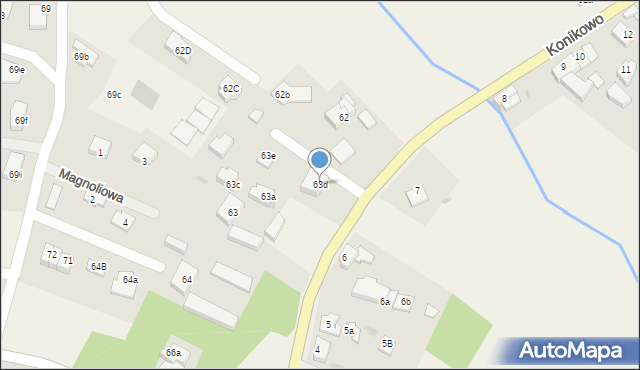 Konikowo, Konikowo, 63d, mapa Konikowo
