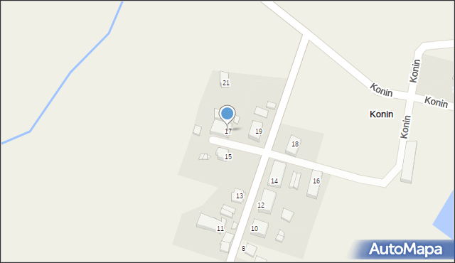 Konin, Konin, 17, mapa Konina