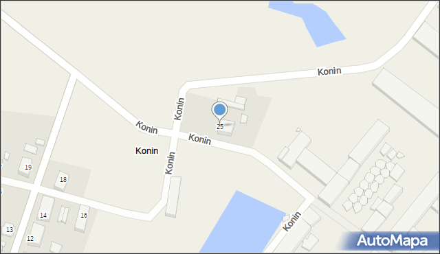 Konin, Konin, 25, mapa Konina