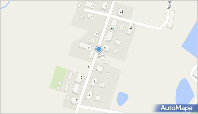 Konin, Konin, 8, mapa Konina