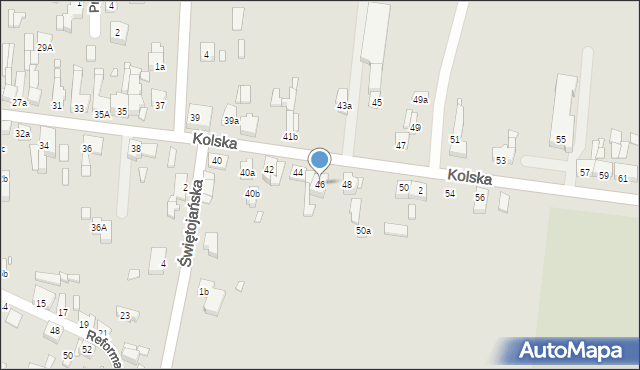 Konin, Kolska, 46, mapa Konina