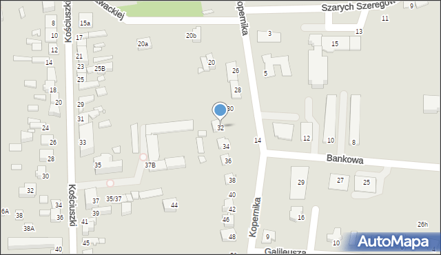 Konin, Kopernika Mikołaja, 32, mapa Konina